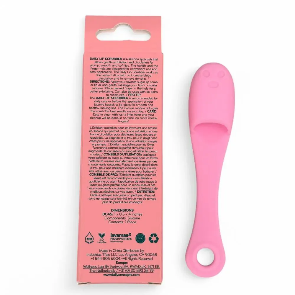 Daily Concepts Daily Lip Scrubber for Lip Polishing Silicone Lip Brush